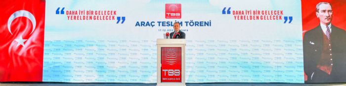 TBB BA�KAN VEK�L� SE�ER, ANKARA�DA  ARA� TESL�M T�RENݒNDE...