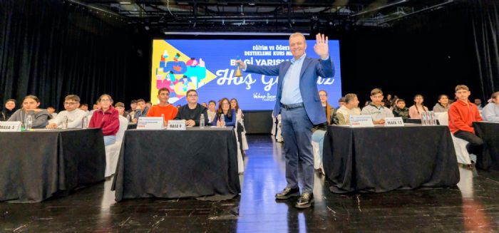 BA�KAN SE�ER, �5. LGS B�LG� YARI�MASI�NDA ��RENC�LERLE BULU�TU...