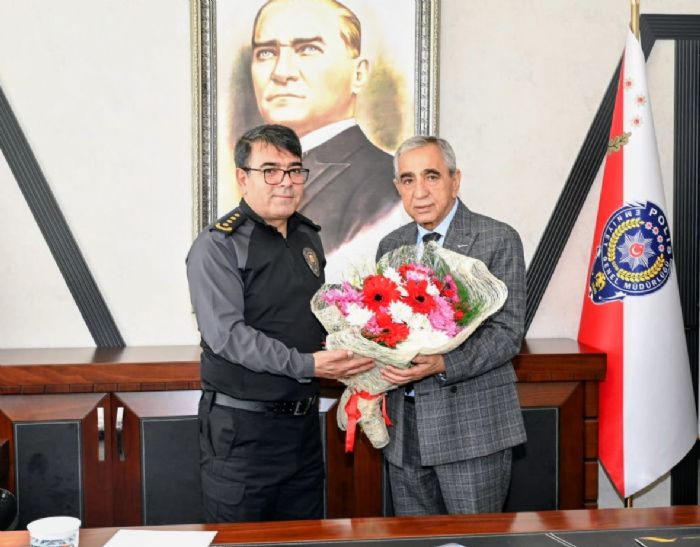 Bakan Sardan l Emniyet Mdr Ylmaza ziyaret...