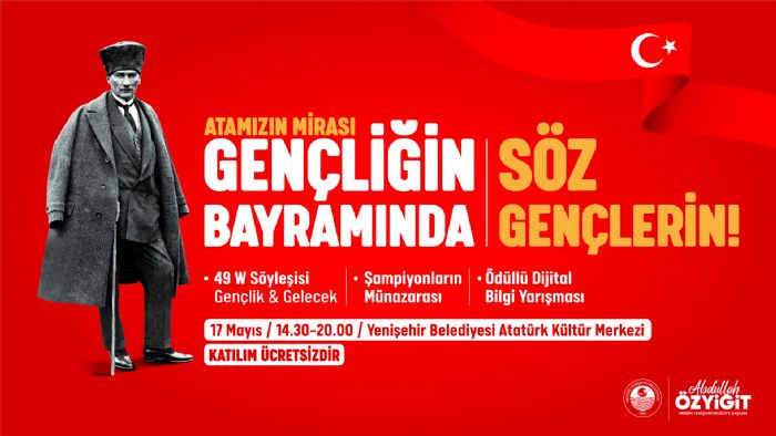 Yeniehir Belediyesi 19 Mays genlerin fikirleriyle kutlayacak...